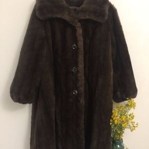 vintage artificial fur jacket